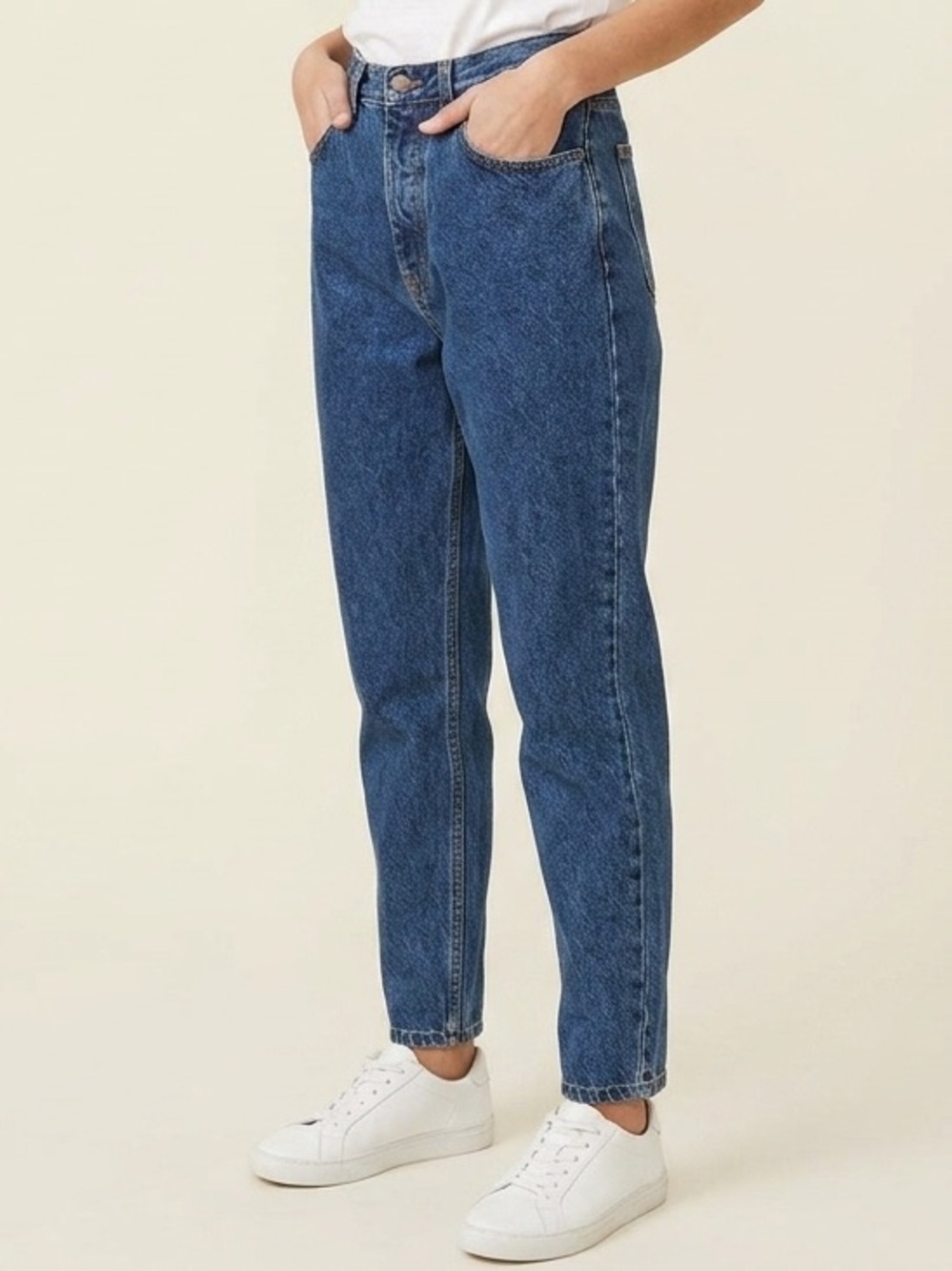 Jeanjer Vintage High Rise Women's Jeans - Blue Denim